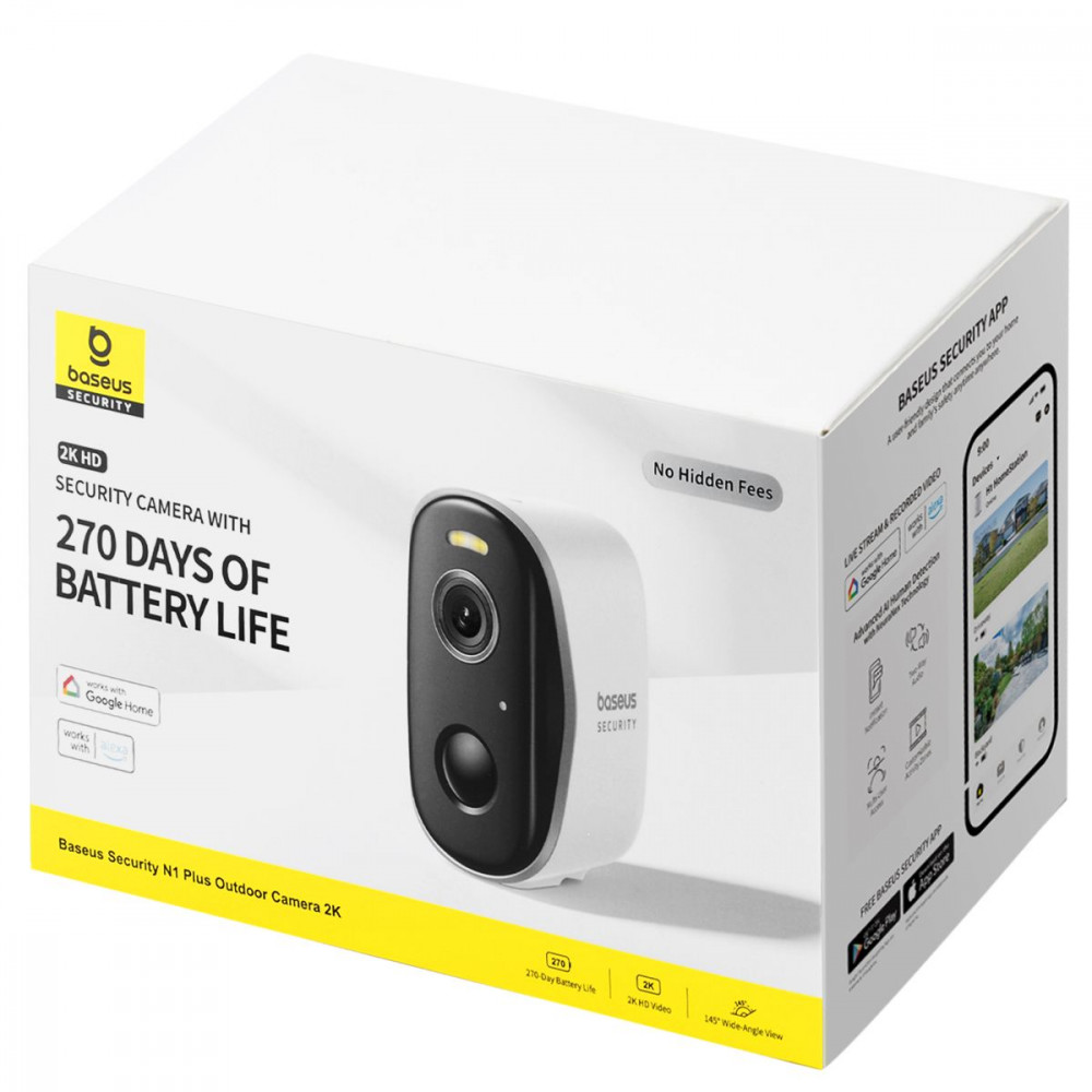 Камера Baseus Security N1 Plus Outdoor 2К white