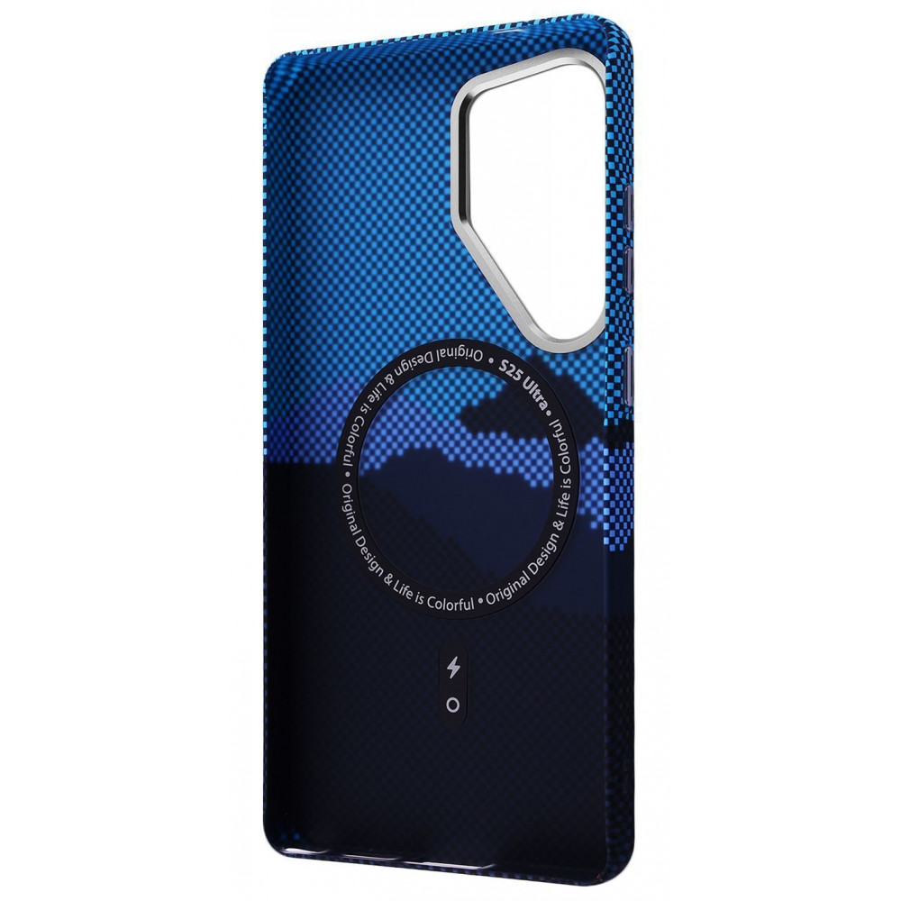 Чохол WAVE Gleam Case with Magnetic Ring Samsung Galaxy S24 Ultra blue stripes