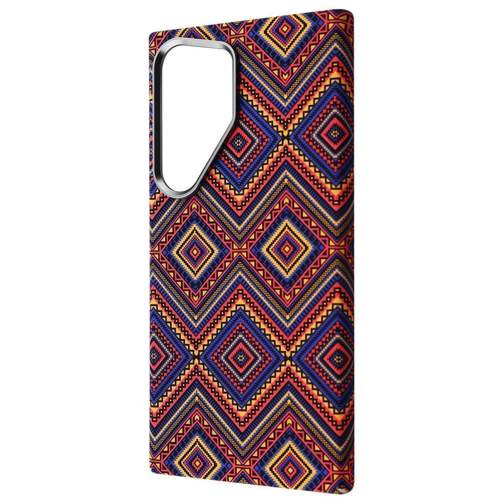 Чохол WAVE Gleam Case with Magnetic Ring Samsung Galaxy S24 Ultra blue stripes