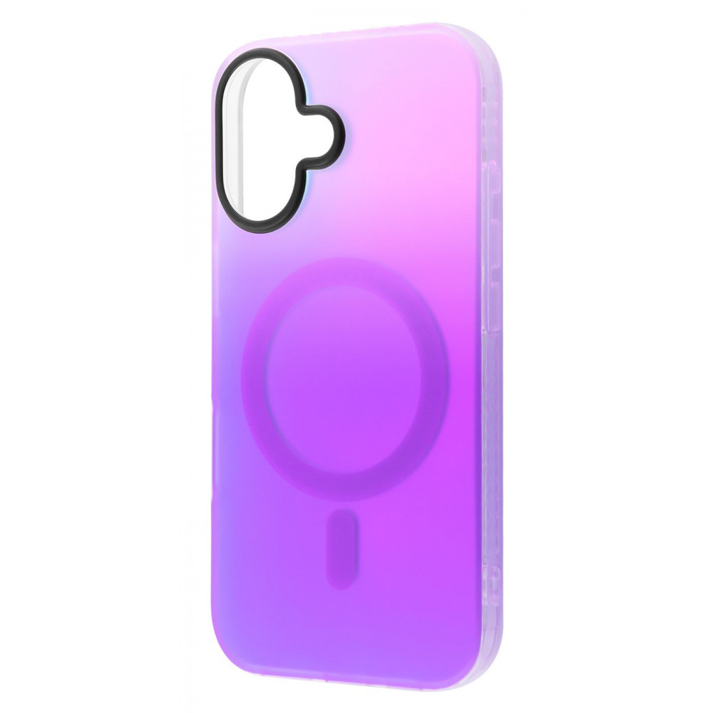 Чохол WAVE Matte Gradient Colors with Magnetic Ring iPhone 16 pink/purple