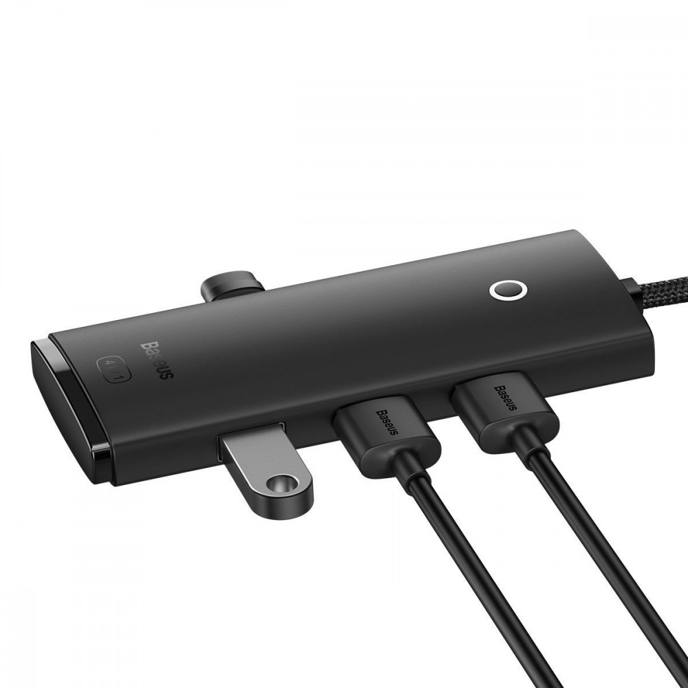 USB-Хаб Baseus Lite Series 4-in-1 (USB-A to USB 3.0*4) (0.25m) black