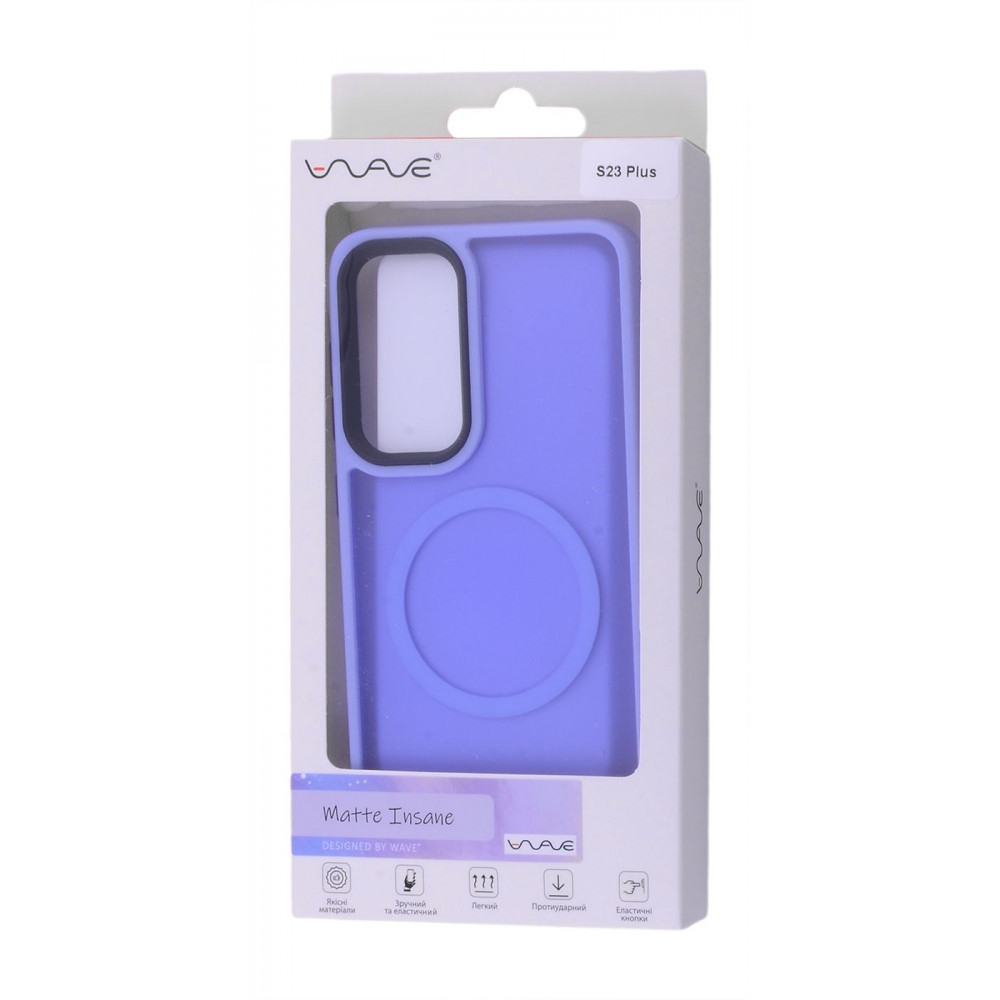 Чохол WAVE Matte Insane Case with Magnetic Ring Samsung Galaxy S23 Plus light purple