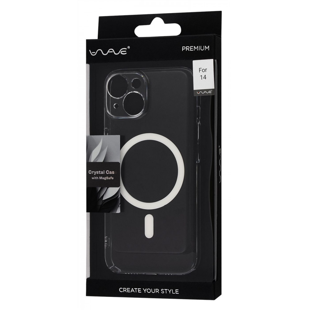 Чохол WAVE Premium Crystal Case with Magnetic Ring iPhone 14 transparent