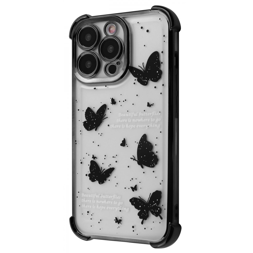Чохол WAVE Winkie iPhone 14 Pro deep purple/butterfly