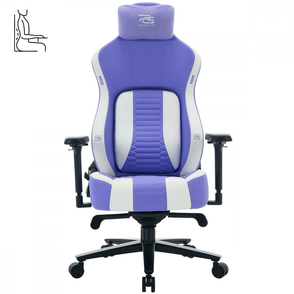 Крісло для геймерів Proove Gaming Geek white/purple