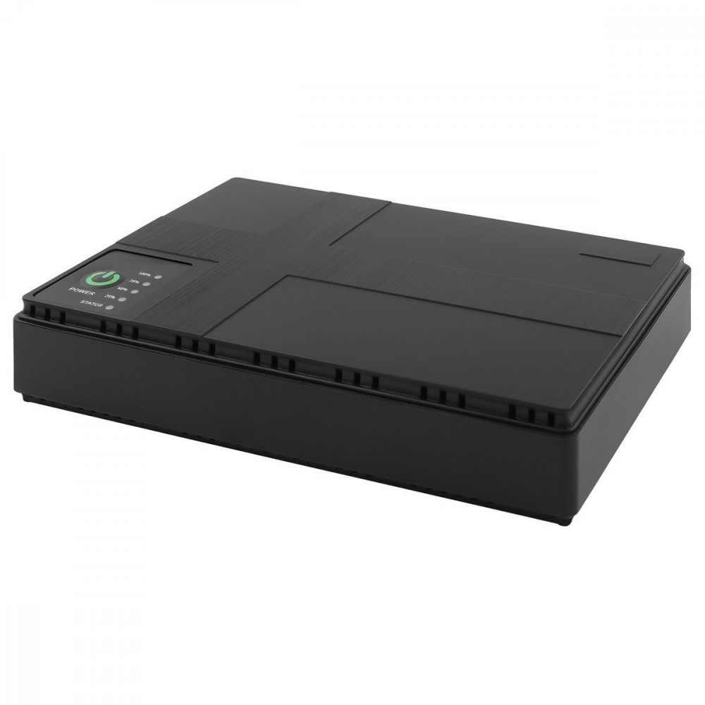 Портативне джерело безперебійного живлення DC UPS 10400mAh black