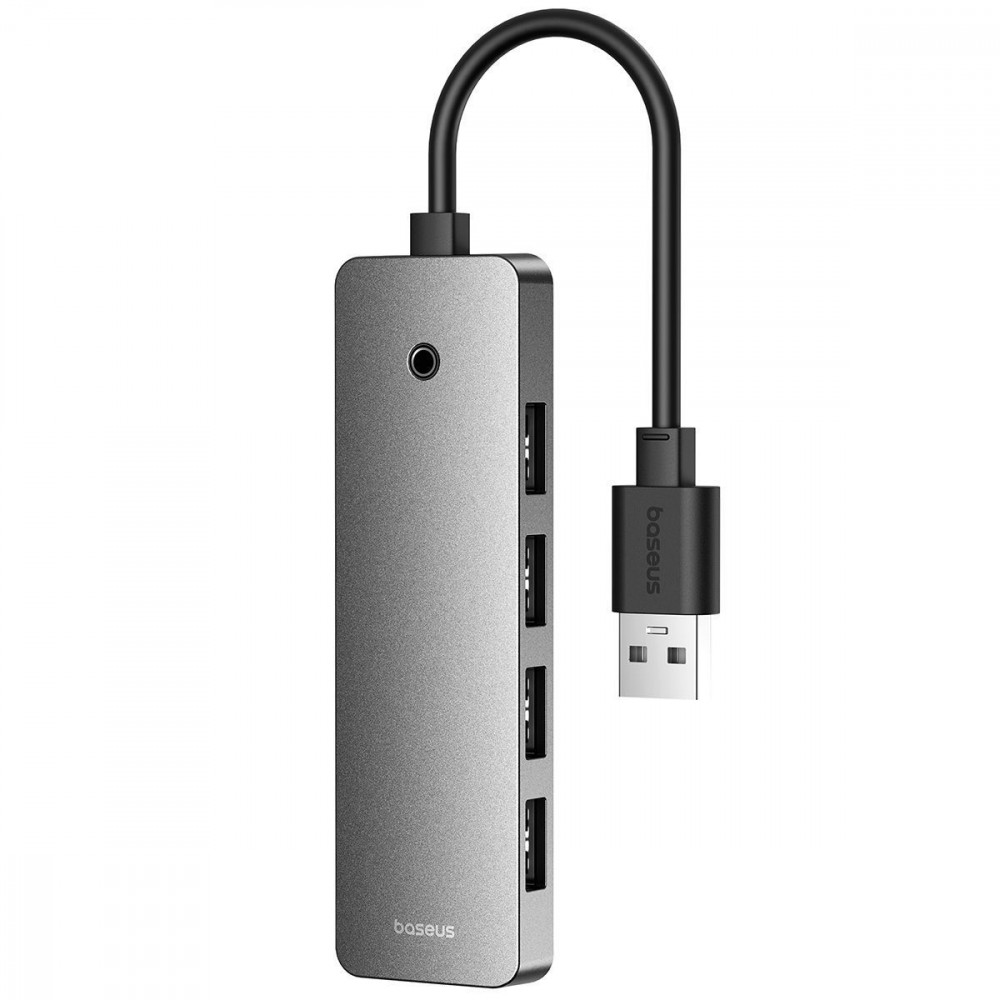 USB-Хаб Baseus UltraJoy Series 4-Port HUB Lite 15cm (USB3.0*4+Type-C) gray