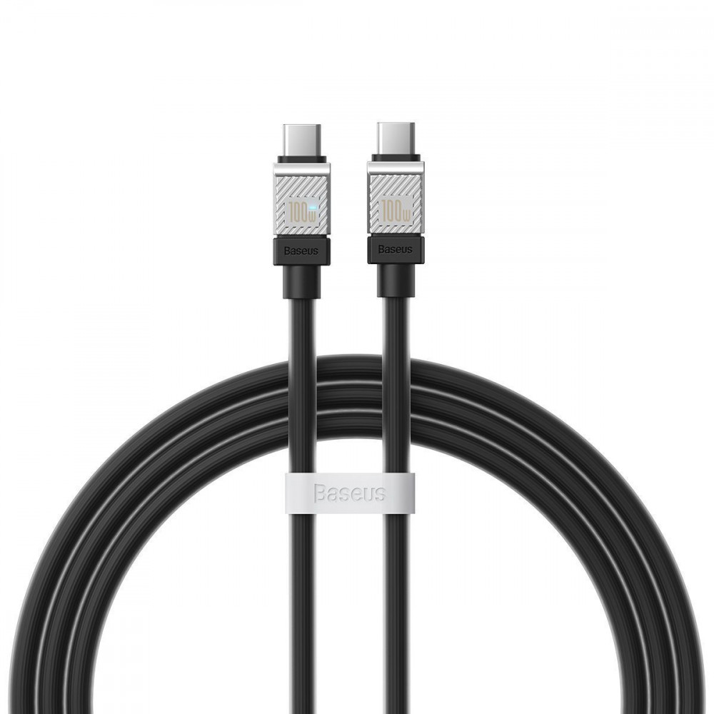Кабель Baseus CoolPlay Series Fast Charging Type-C to Type-C 100W (1m) black
