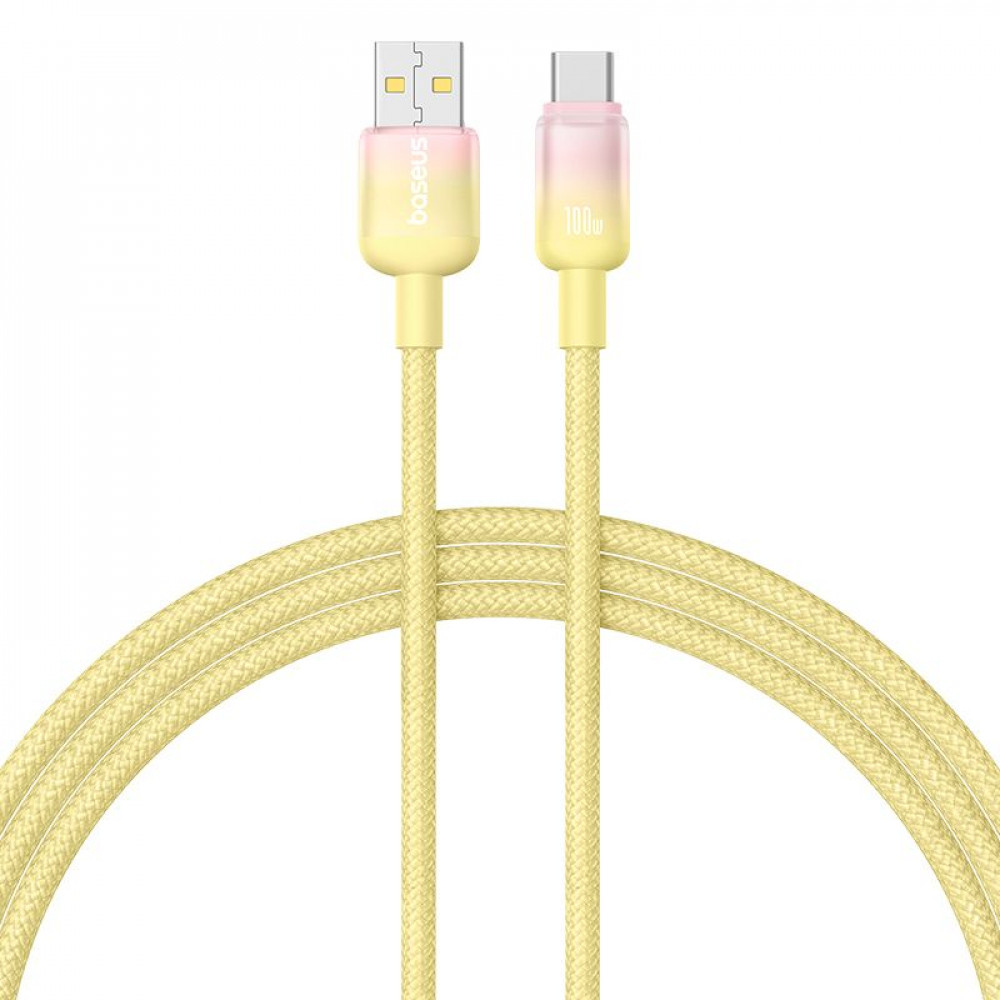 Кабель Baseus Discolor Series Fast Charging Type-C 100W (1m) yellow