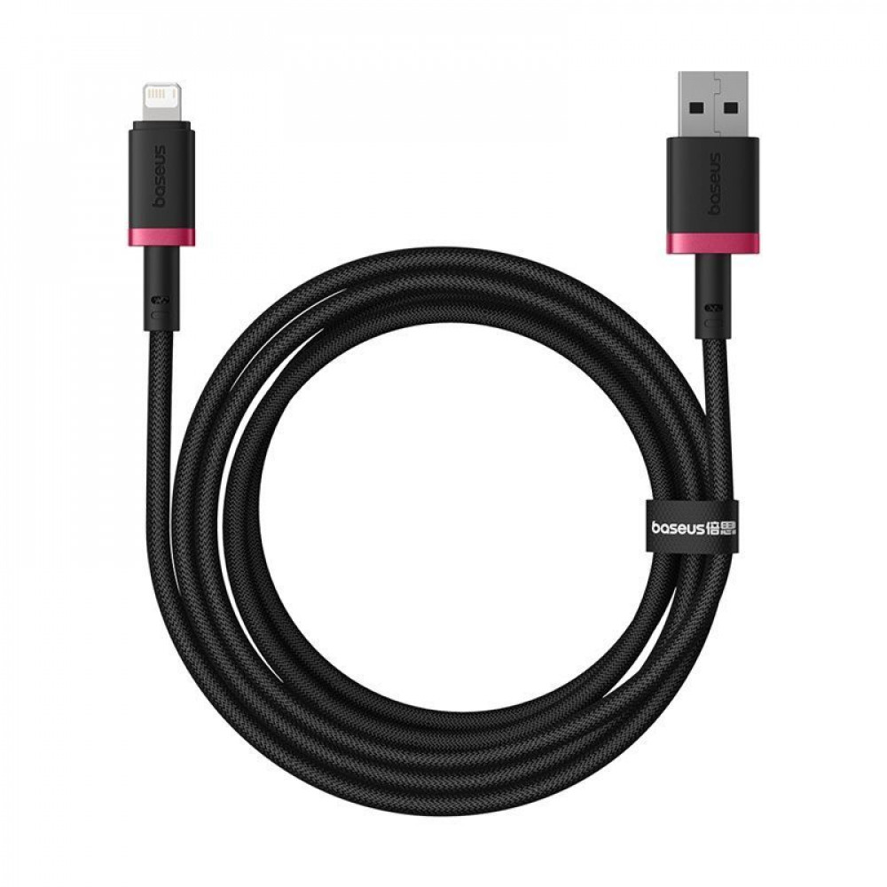 Кабель Baseus Dura Series Fast Charging Lightning 2.4A (1m) red/black