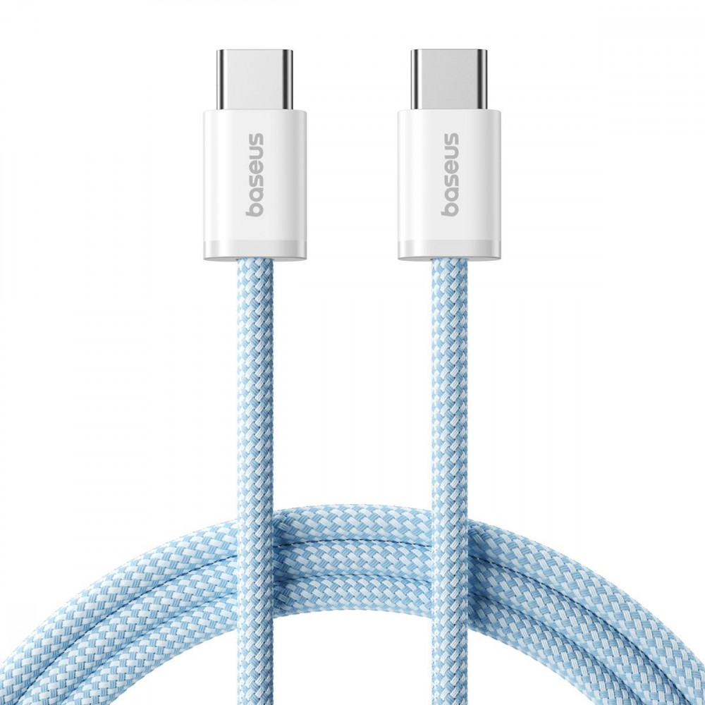 Кабель Baseus Dynamic 4 Fast Charging Type-C to Type-C 100W (1m) white/blue