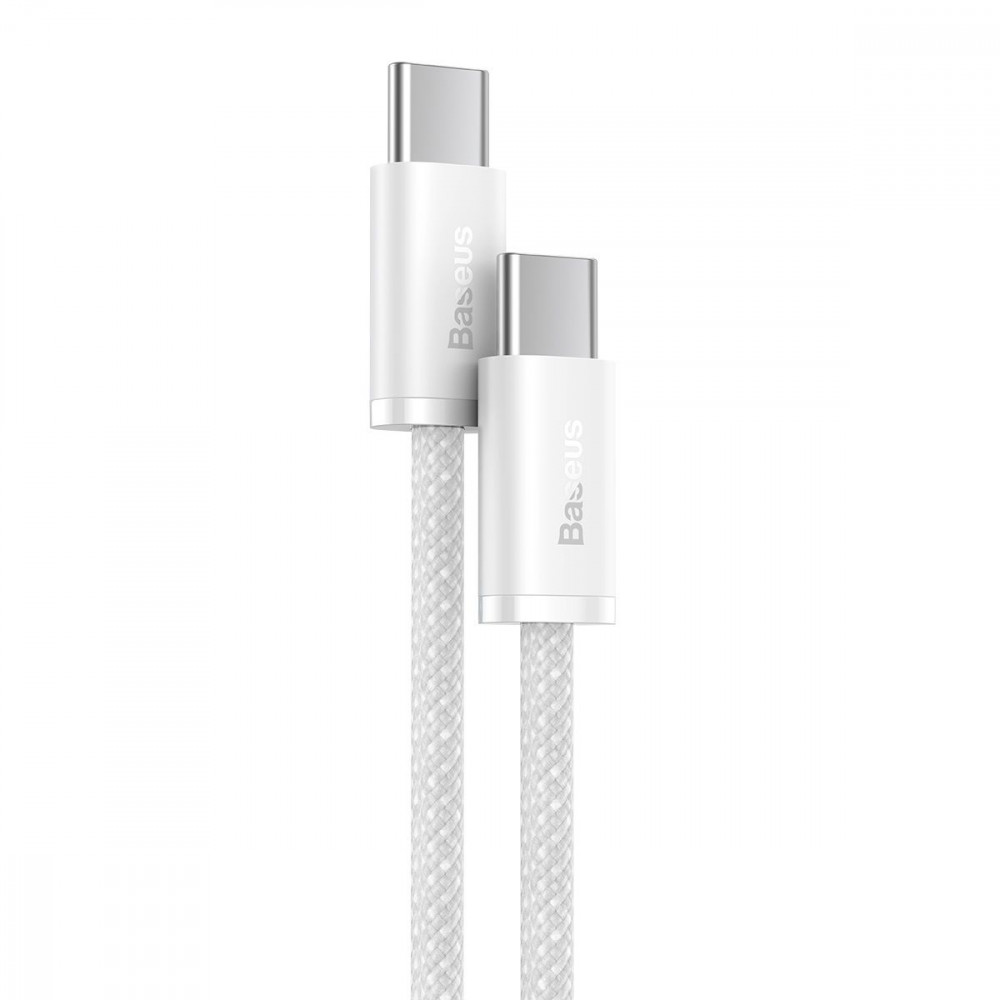 Кабель Baseus Dynamic Series Fast Charging Type-C to Type-C 100W (2m) white