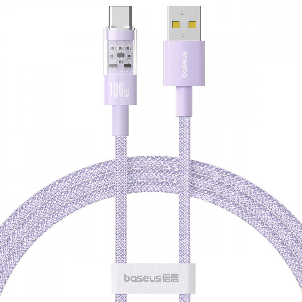 Кабель Baseus Gem Fast-Charging Data Cable Type-C 100W 2m purple