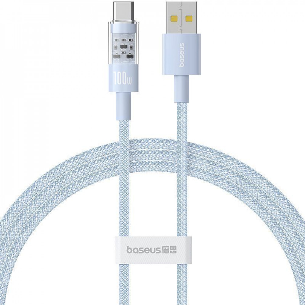 Кабель Baseus Gem Fast-Charging Type-C 100W 1m blue