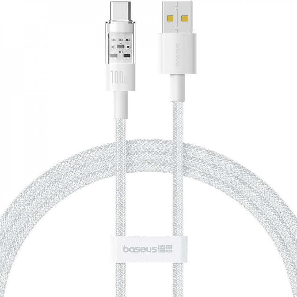 Кабель Baseus Gem Fast-Charging Type-C 100W 1m white