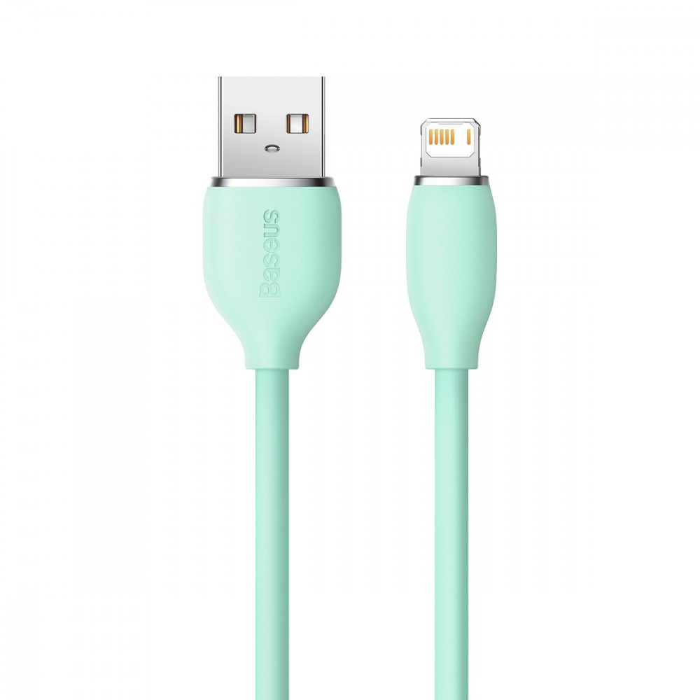 Кабель Baseus Jelly Liquid Silica Gel Fast Charging Lightning 2.4A (1.2m) green