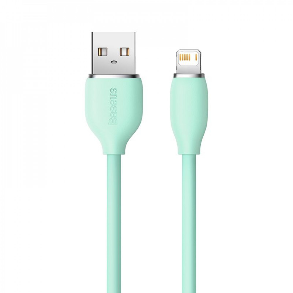 Кабель Baseus Jelly Liquid Silica Gel Fast Charging Lightning 2.4A (2m) green