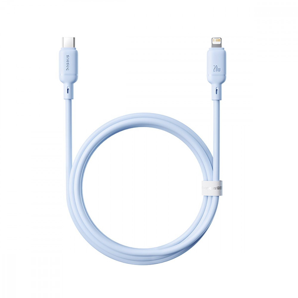 Кабель Baseus Silky Series Fast Charging Type-C to Lightning 20W (1m) blue