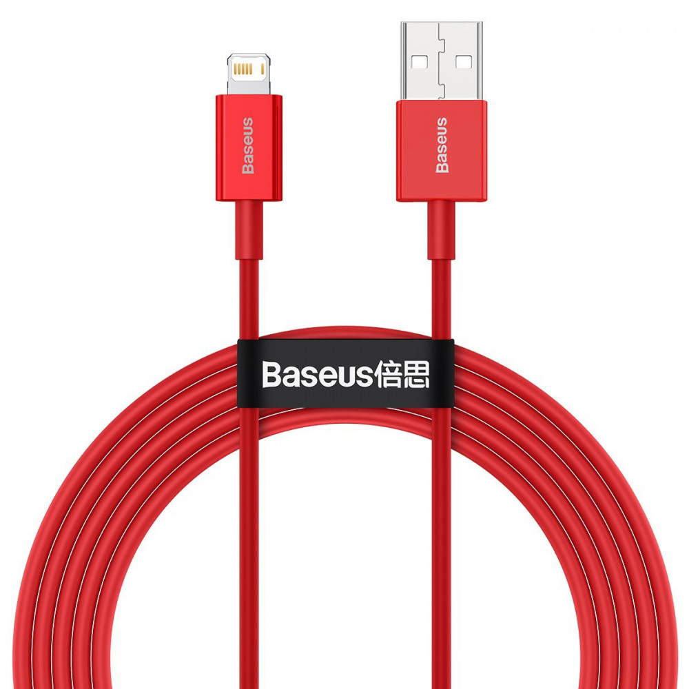 Кабель Baseus Superior Series Fast Charging Lightning 2.4A (2m) red
