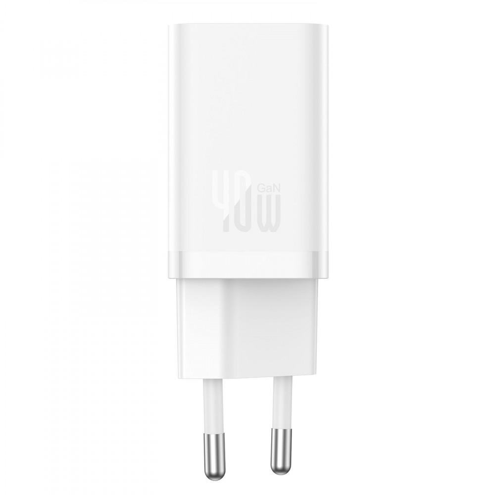МЗП Baseus GaN5 Pro 40W (Type-C + Type-C) white