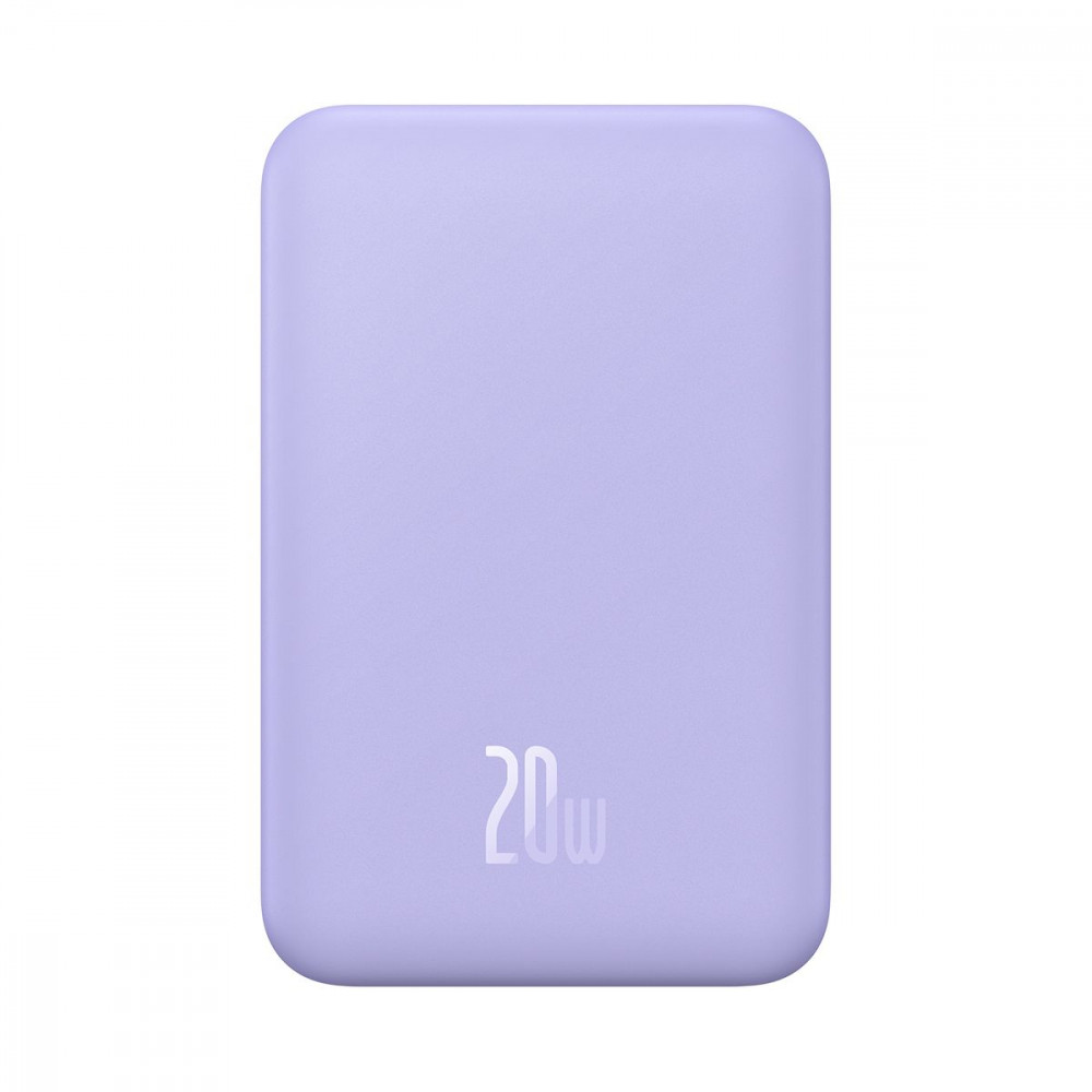 Портативна Батарея Baseus Magnetic Mini 20W 20000mAh (With cable Type-C to Type-C 20V/3A 0.3m) purple