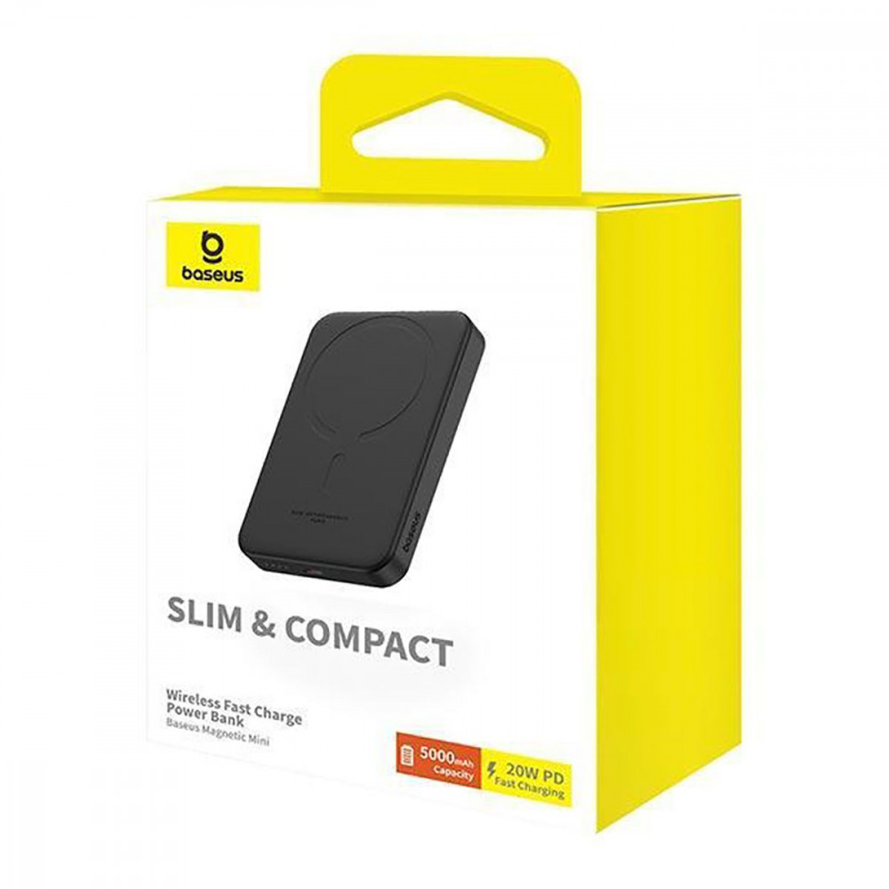 Портативна Батарея Baseus Magnetic Mini 20W 5000mAh black