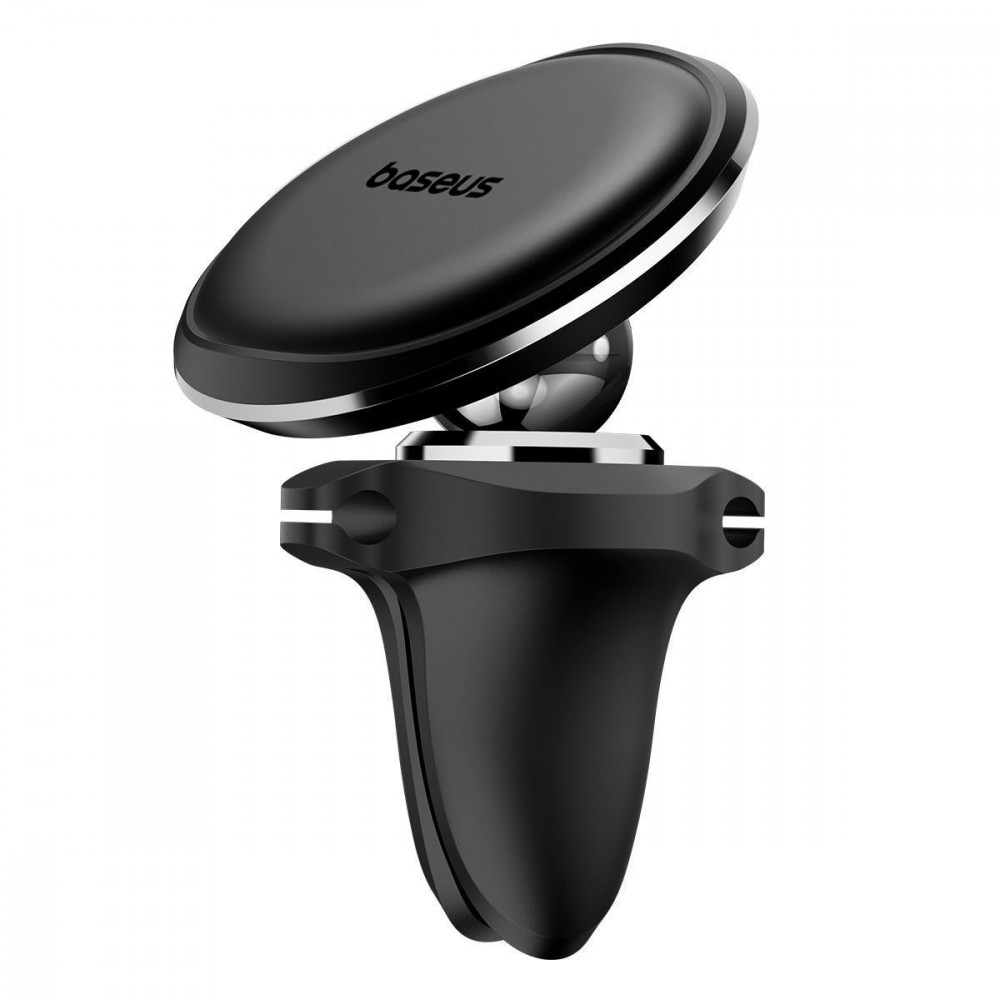 Автомобільний тримач Baseus Magnetic Car Mount with Cable Clip Air Vent Version black/red