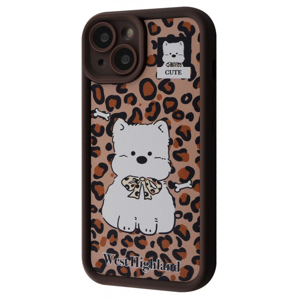 Чохол Pretty Case iPhone 14 bear/brown