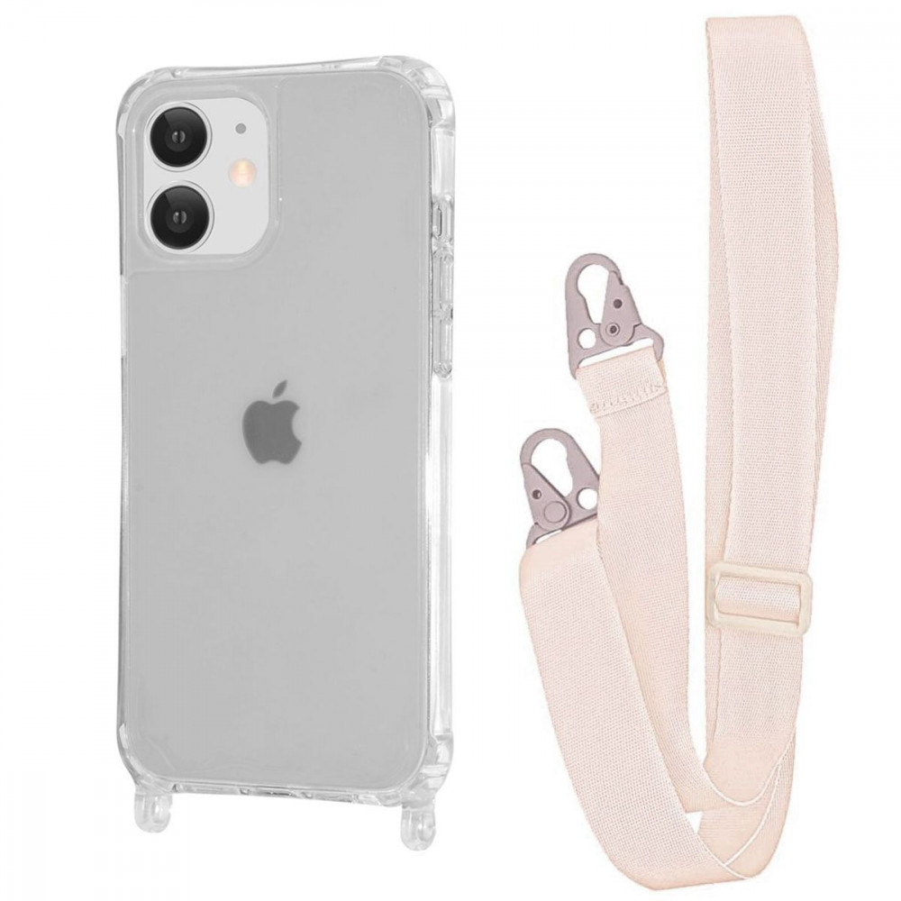 Чохол WAVE Clear Case with Strap iPhone 11 orange