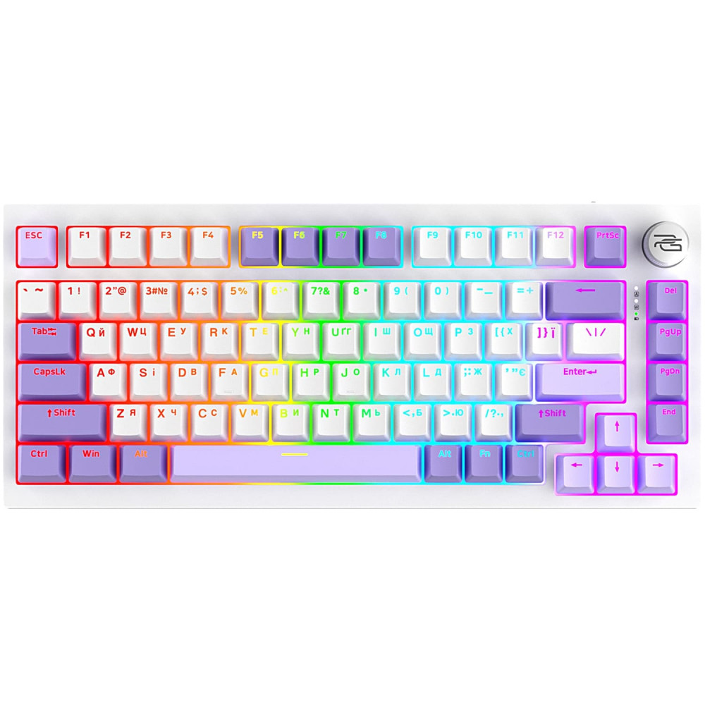Бездротова клавіатура Proove Gaming Coupe (Ukraine Layout) white/purple