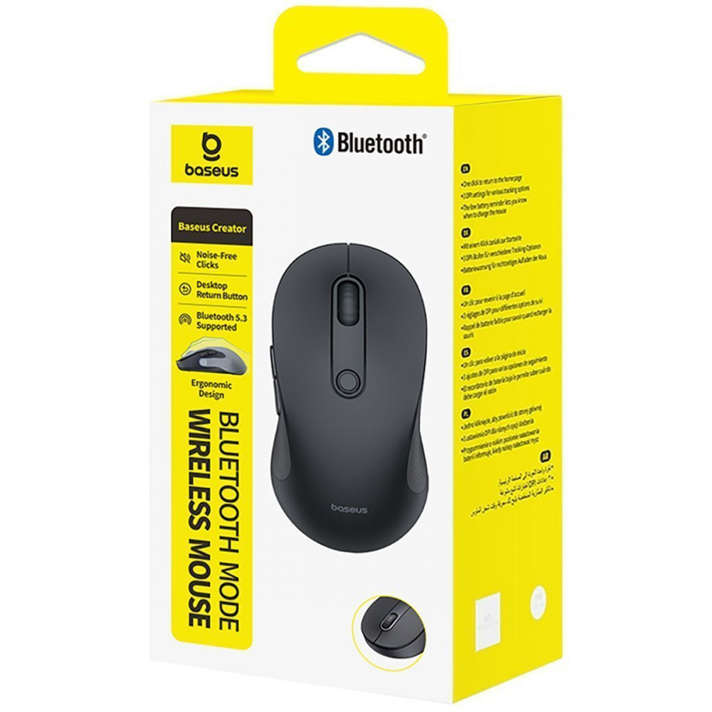 Бездротова Комп'ютерна Миша Baseus F02 Ergonomic Wireless Mouse (without Battery) pink