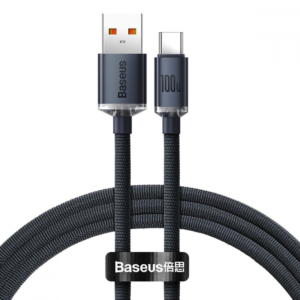 Кабель Baseus Crystal Shine Series Fast Charging Type-C 100W (1.2m) black
