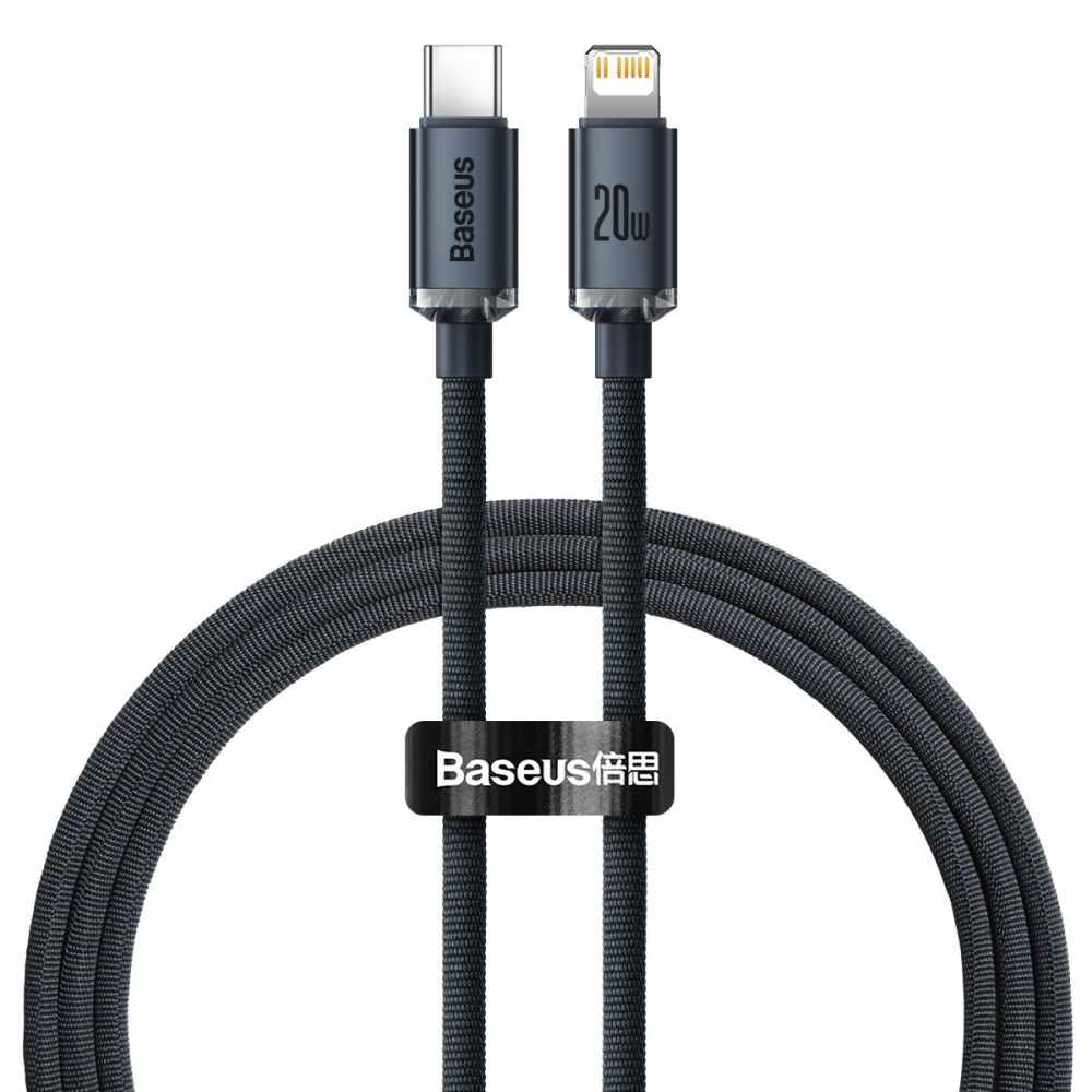 Кабель Baseus Crystal Shine Series Fast Charging Type-C to Lightning 20W (1.2m) black