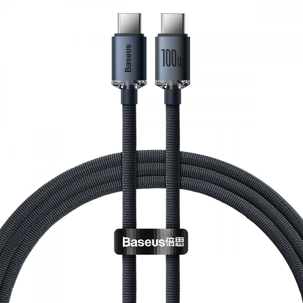 Кабель Baseus Crystal Shine Series Fast Charging Type-C to Type-C 100W (1.2m) black