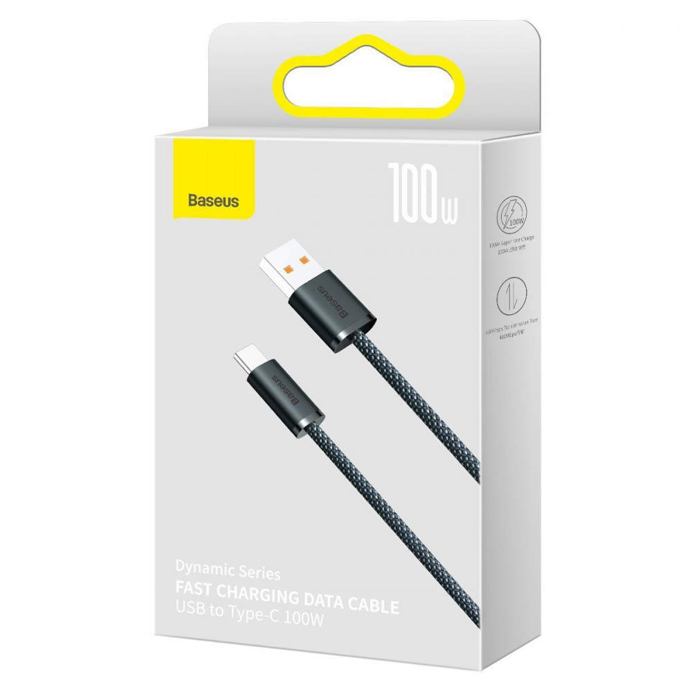 Кабель Baseus Dynamic Series Fast Charging Type-C 100W (2m) slate gray