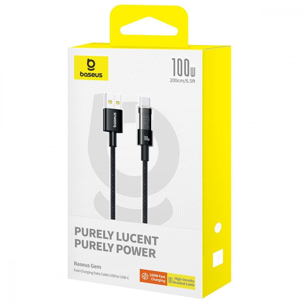 Кабель Baseus Gem Fast-Charging Data Cable Type-C 100W 2m black