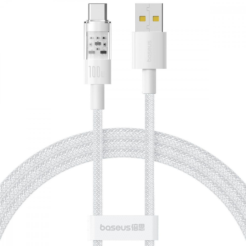 Кабель Baseus Gem Fast-Charging Data Cable Type-C 100W 2m white