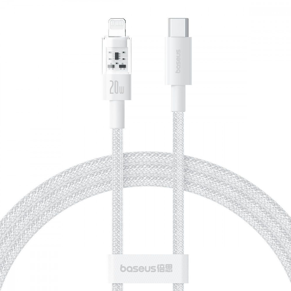 Кабель Baseus Gem Fast-Charging Data Cable Type-C to Lightning 20W 2m white