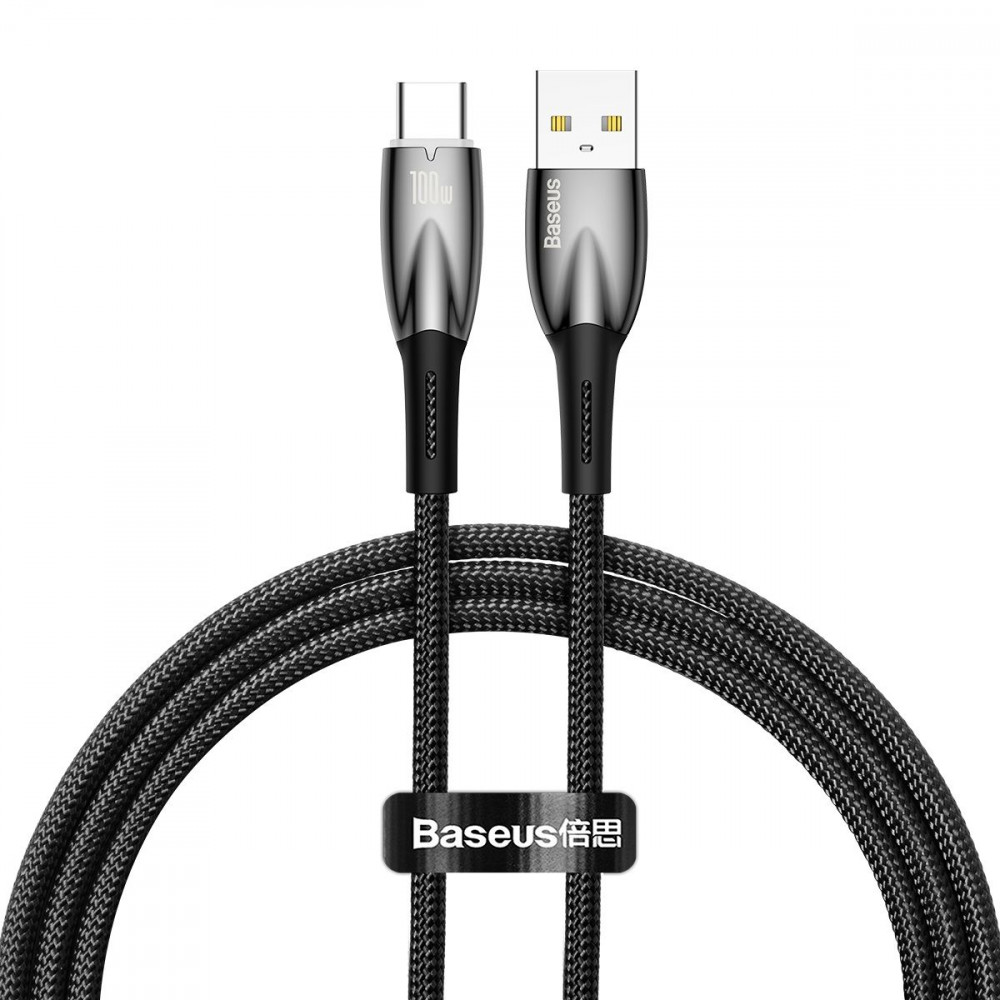 Кабель Baseus Glimmer Series Fast Charging Type-C 100W (1m) black