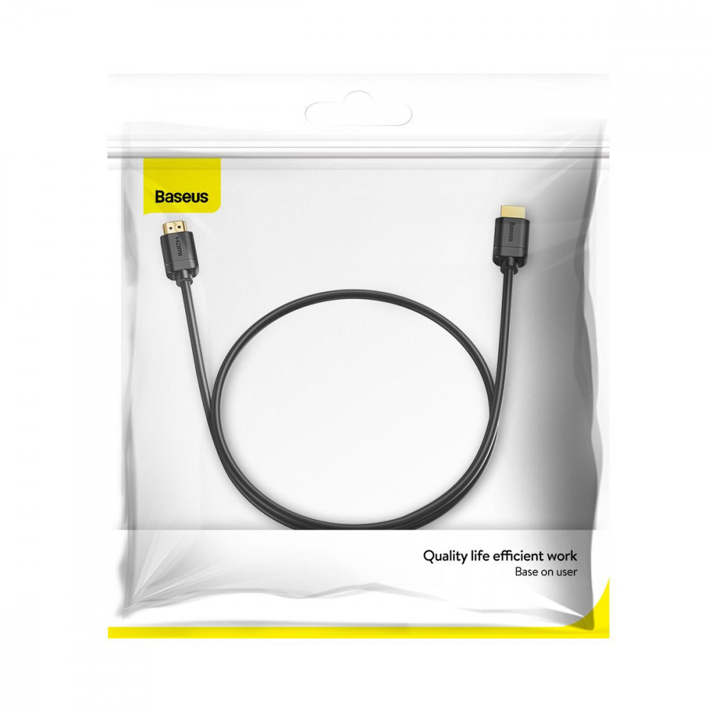 Кабель Baseus High Definition HDMI Male To HDMI Male (1m) black