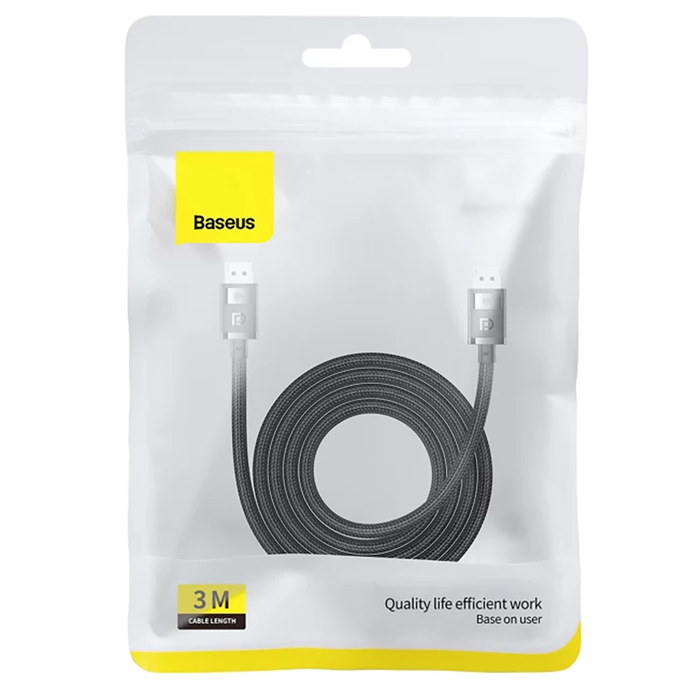 Кабель Baseus High Definition Series DP 8K to DP 8K (1,5m) black