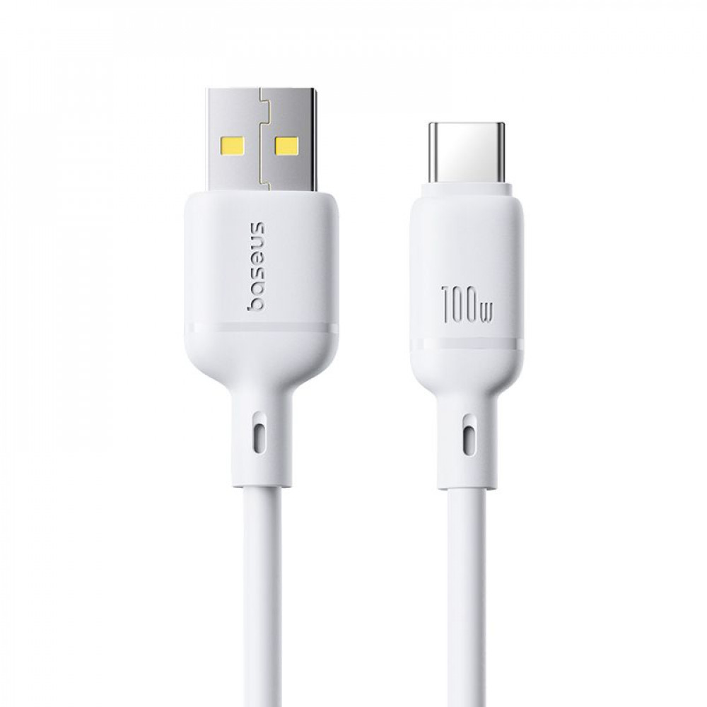 Кабель Baseus Silky Series Fast Charging Type-C 100W (1m) white