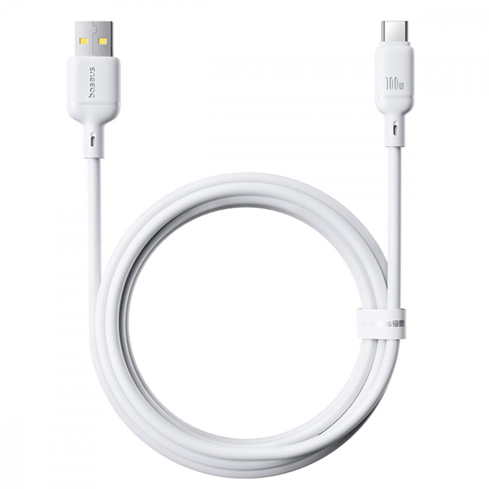 Кабель Baseus Silky Series Fast Charging Type-C 100W (2m) white