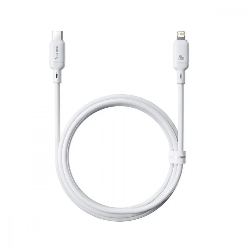 Кабель Baseus Silky Series Fast Charging Type-C to Lightning 20W (2m) white