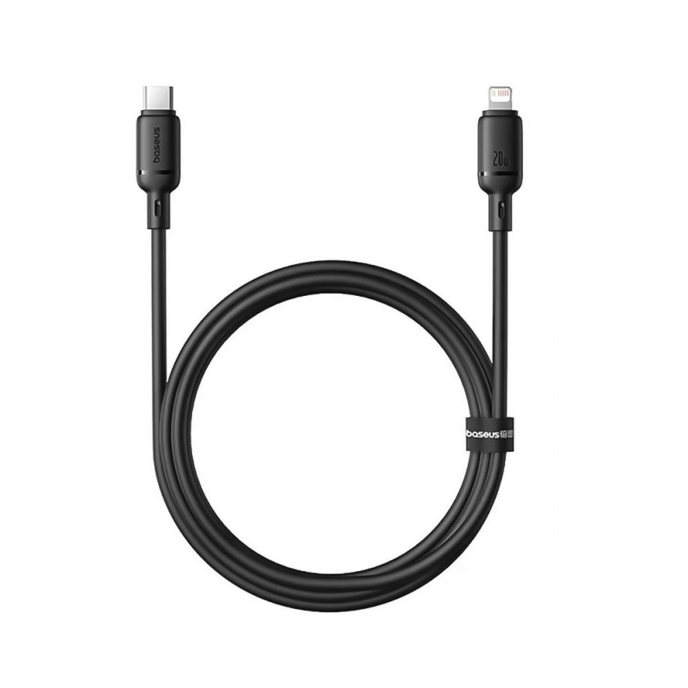 Кабель Baseus Silky Series Fast Charging Type-C to Lightning 20W (2m) black