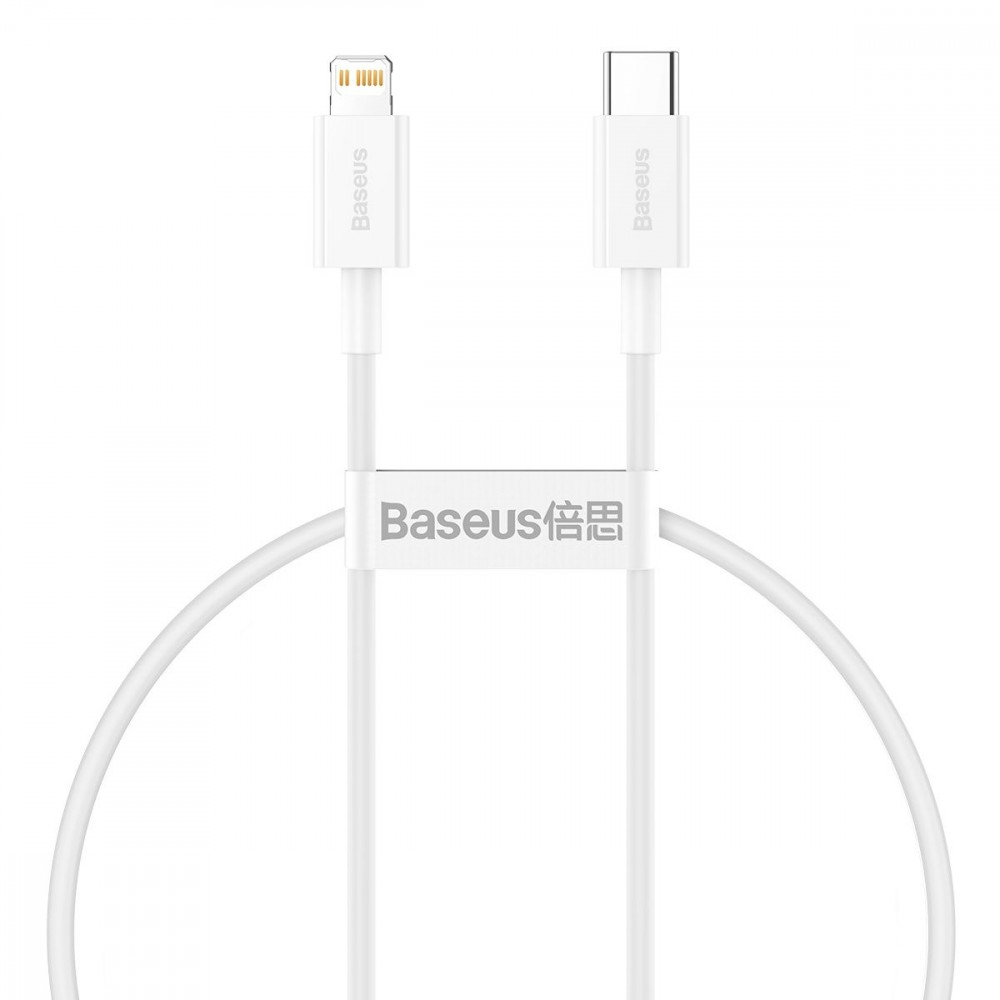 Кабель Baseus Superior Series Fast Charging Data Type-C to Lightning PD 20W (0.25m) white