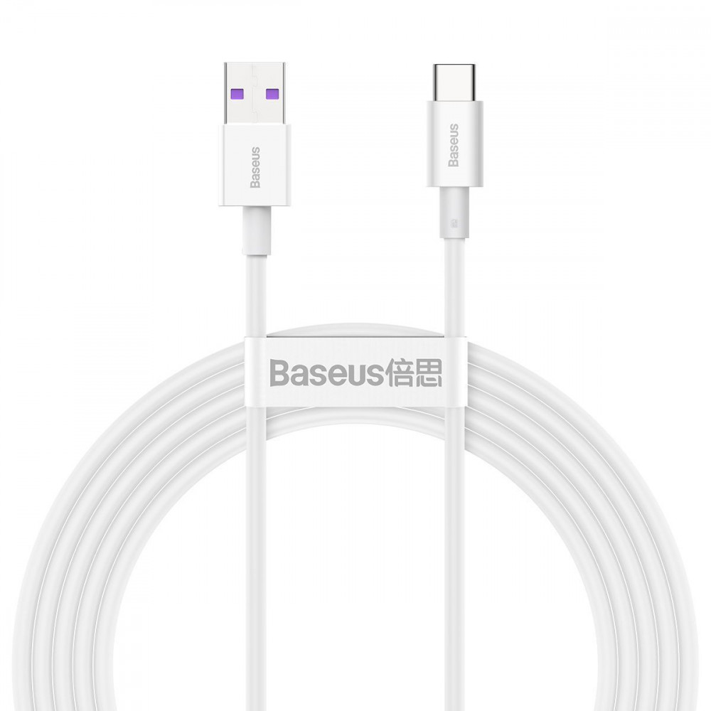 Кабель Baseus Superior Series Fast Charging Type-C PD 66W (2m) white