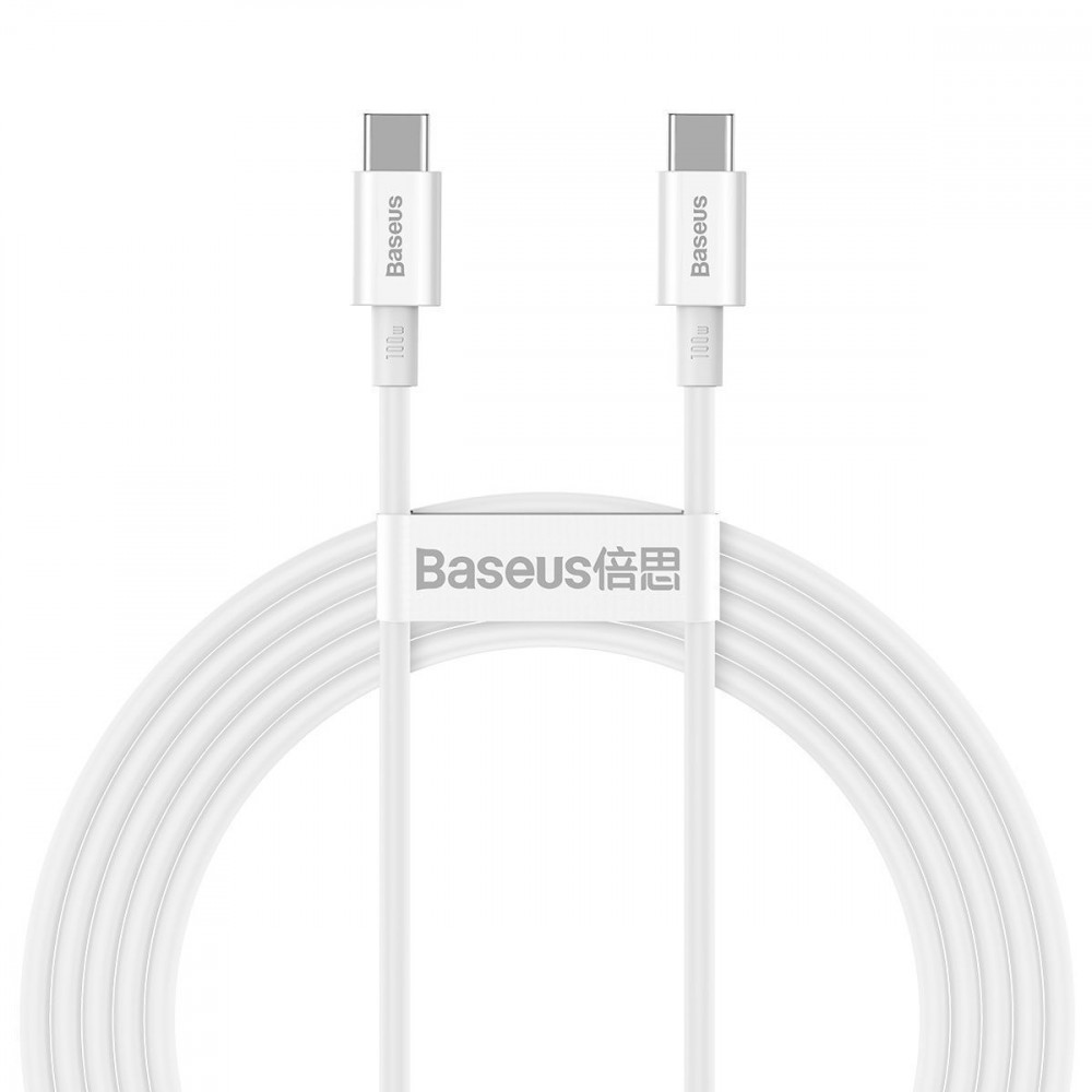 Кабель Baseus Superior Series Fast Charging Type-C to Type-C PD 100W (2m) white