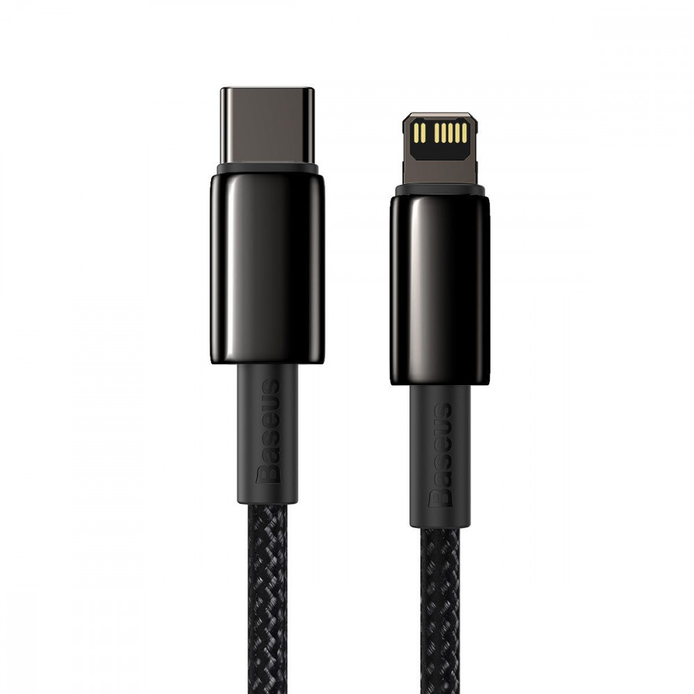 Кабель Baseus Tungsten Gold Fast Charging Type-C to Lightning PD 20W (1m) black