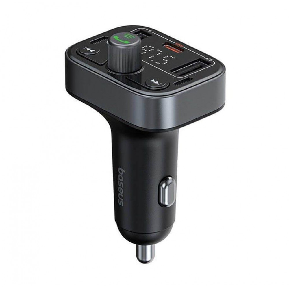 АЗП Baseus FM Launcher S-09 Pro 35W (PD+QC3.0) Type-C+2USB black